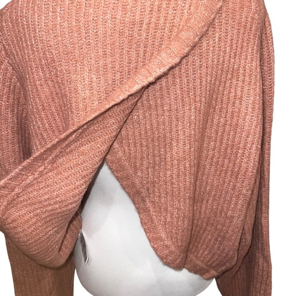 WAYF Marley Tulip‎ Back Mock Turtleneck Sweater Pink/Mauve Women’s Size XL NWT - Picture 5 of 13